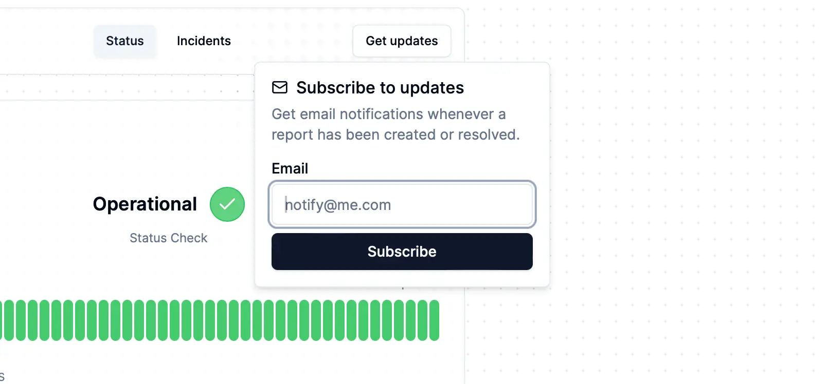 Status Update Subscriber
